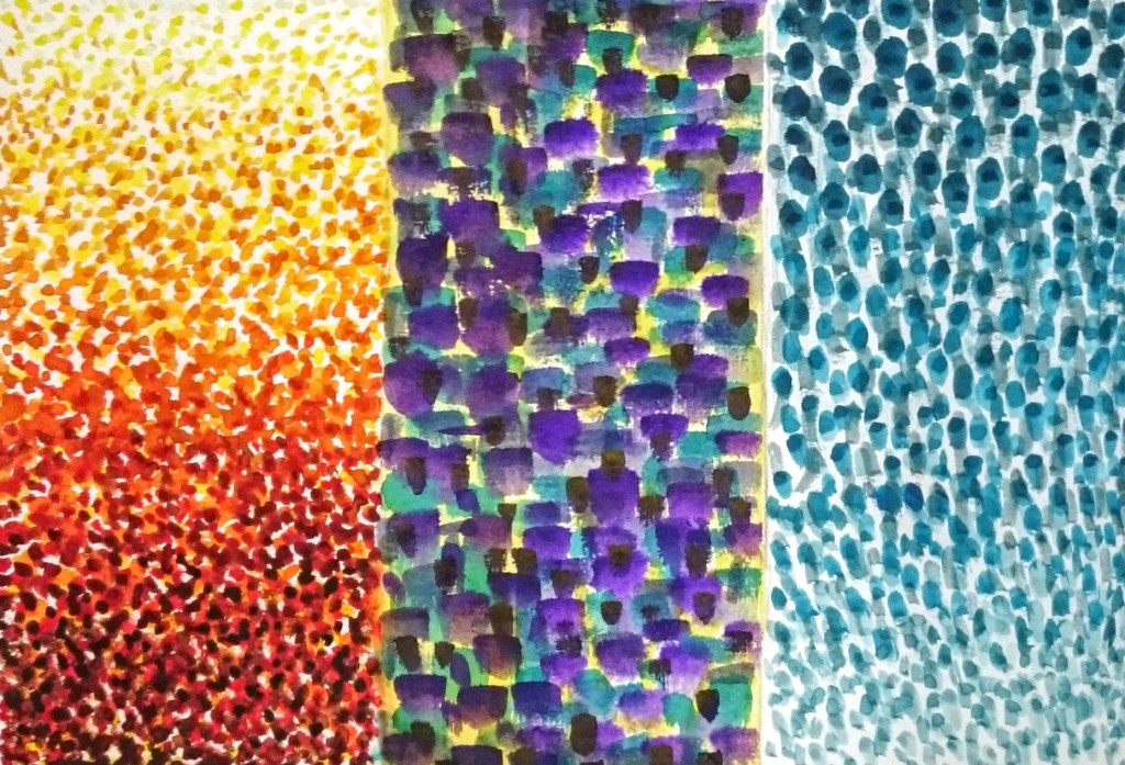 Pointillism art lesson