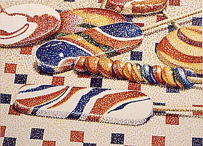 Lollipops art - food artist research