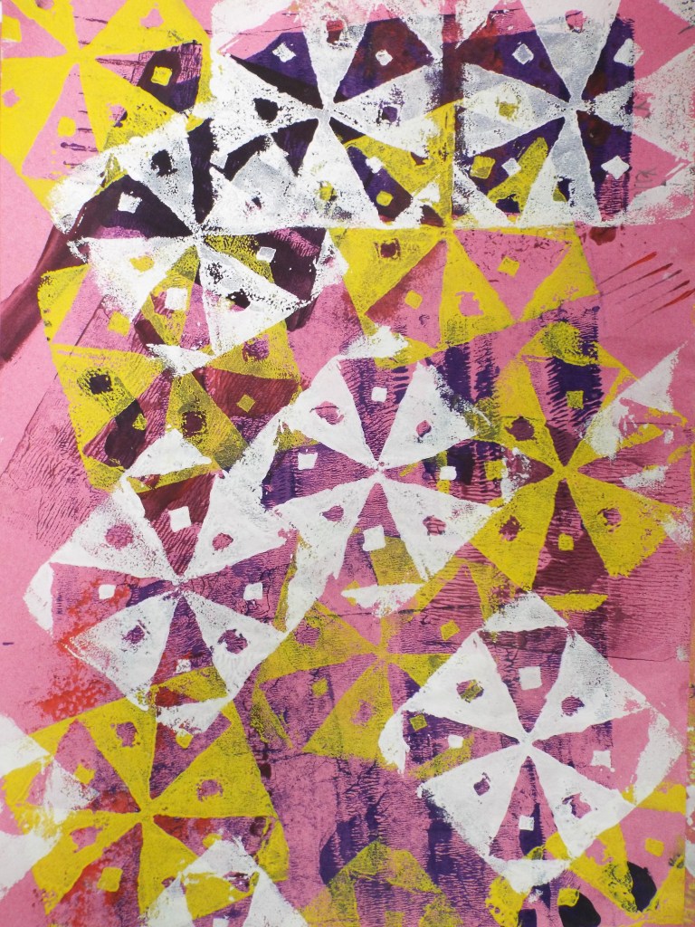 poly print art lessons adinkra symbols