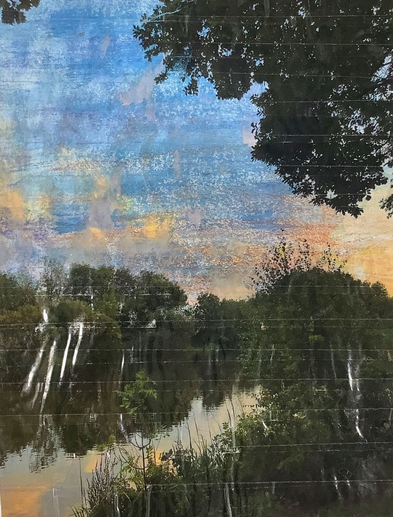 Sellotape image transfer art example