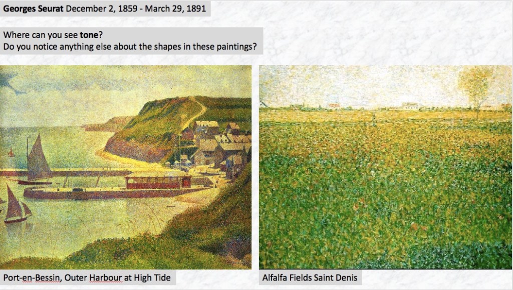 mark-making GCSE art scheme of work painting