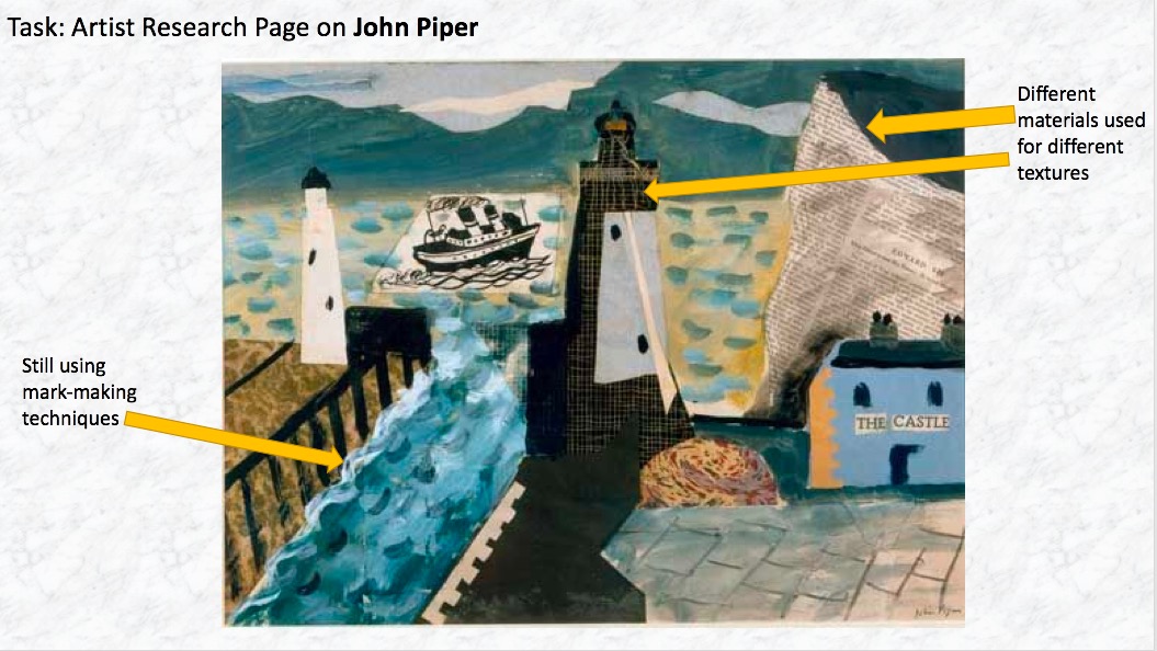 John Piper artist research landscape art project