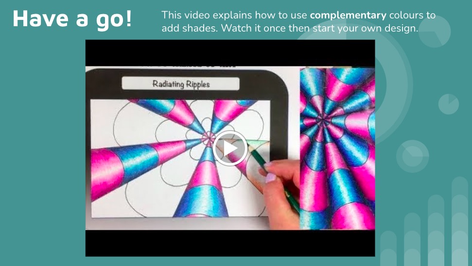 Op Art KS3 lesson home learning project shading techniques