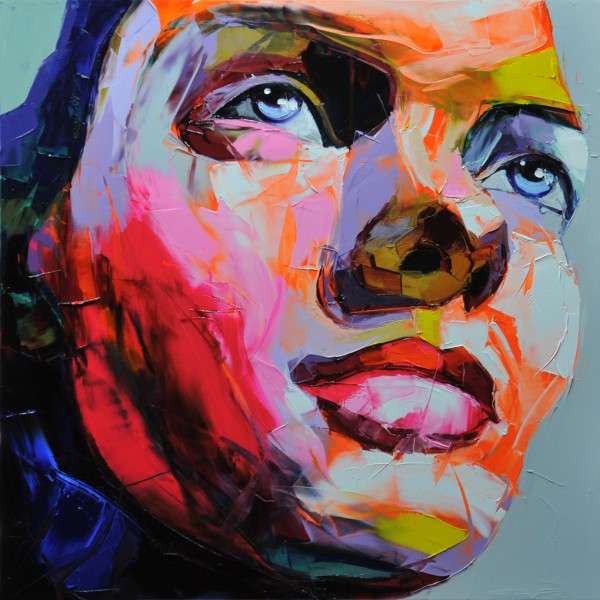 Francoise Nielly painting 'Untitled 648' palette knife technique