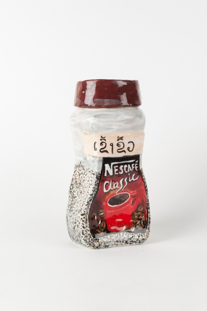 Mechelle Bounpraseuth coffee sculpture - food artist