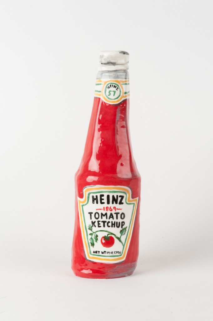 Mechelle Bounpraseuth tomato sauce sculpture clay food art