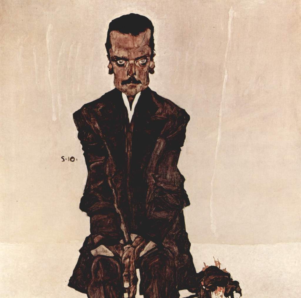 Egon Schiele art lesson - Portrait Eduard Kosmack, 1910