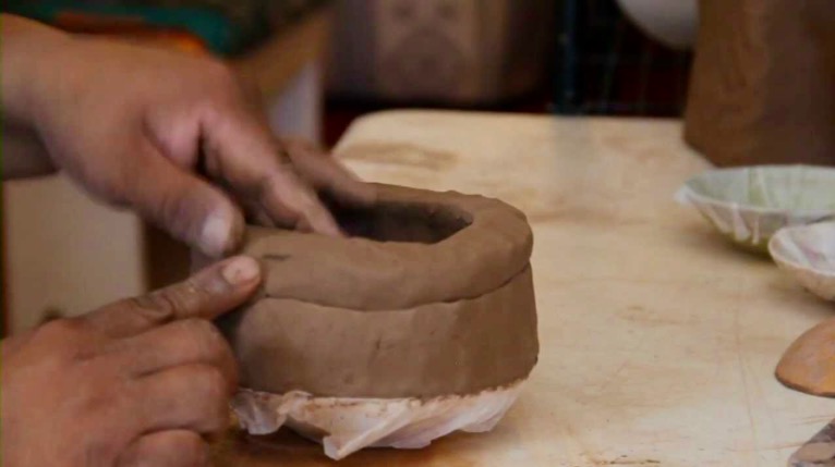 clay coil bowl art lesson