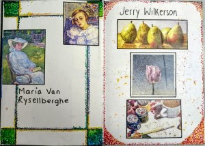 GCSE artist research pages