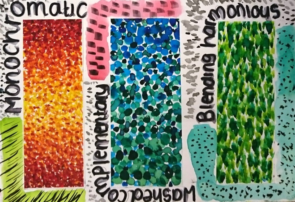 Pointillist painting techniques