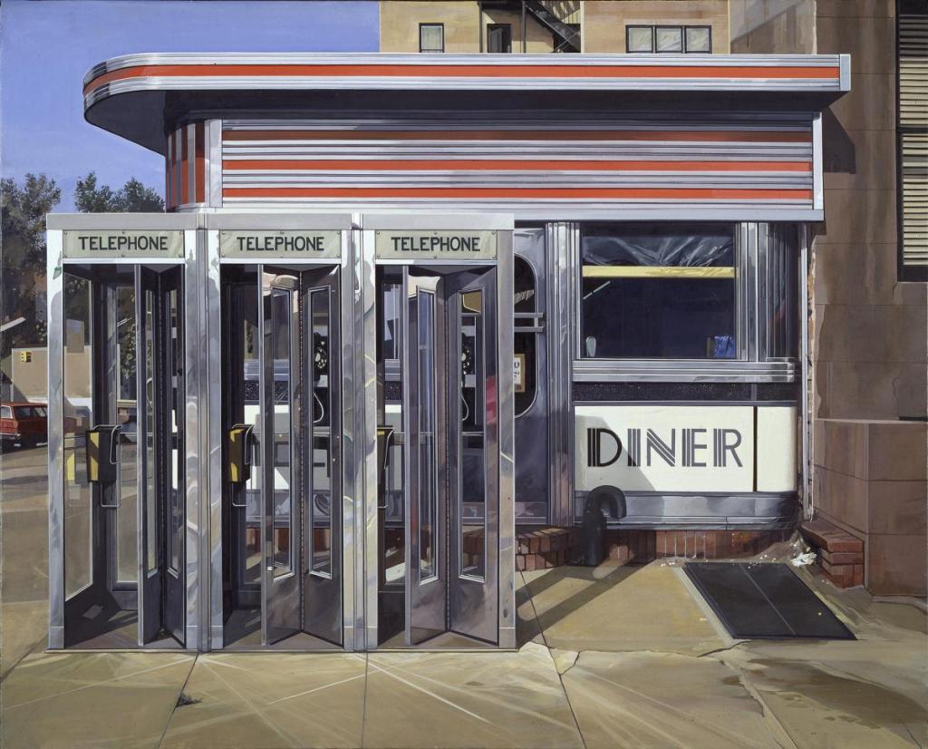 Richard Estes artist research lesson - Diner painting