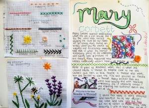 Art embroidery project KS3 textiles