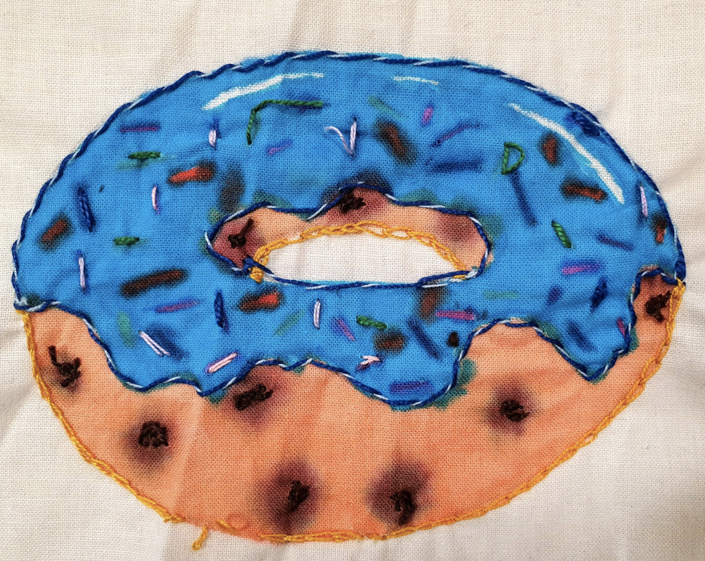 Simple hand embroidery art project