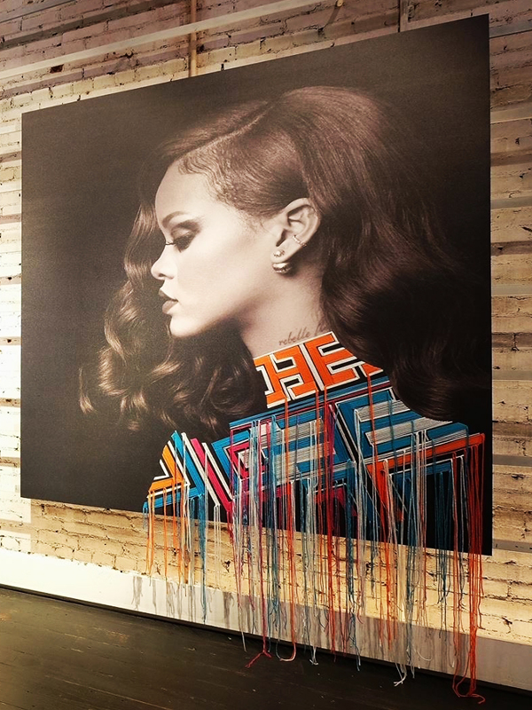 Victoria Villasana hand stitching photography - Rihanna