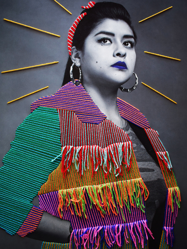 Victoria Villasana woven photographic art