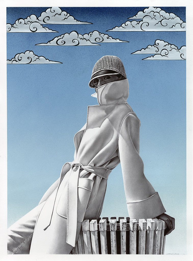 James Mylne - SKY Larking - biro pen artist