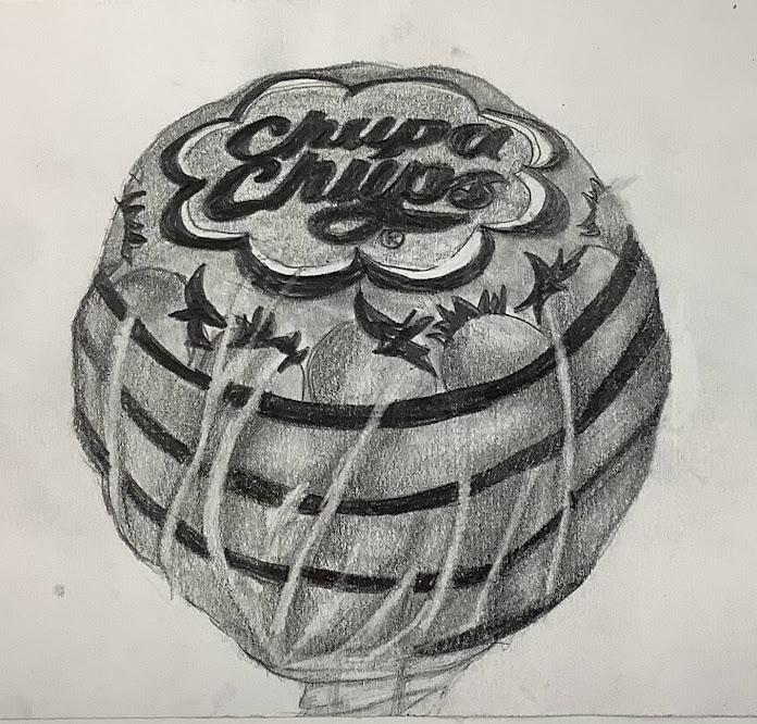 GCSE Art lollipop pencil drawing - skills training