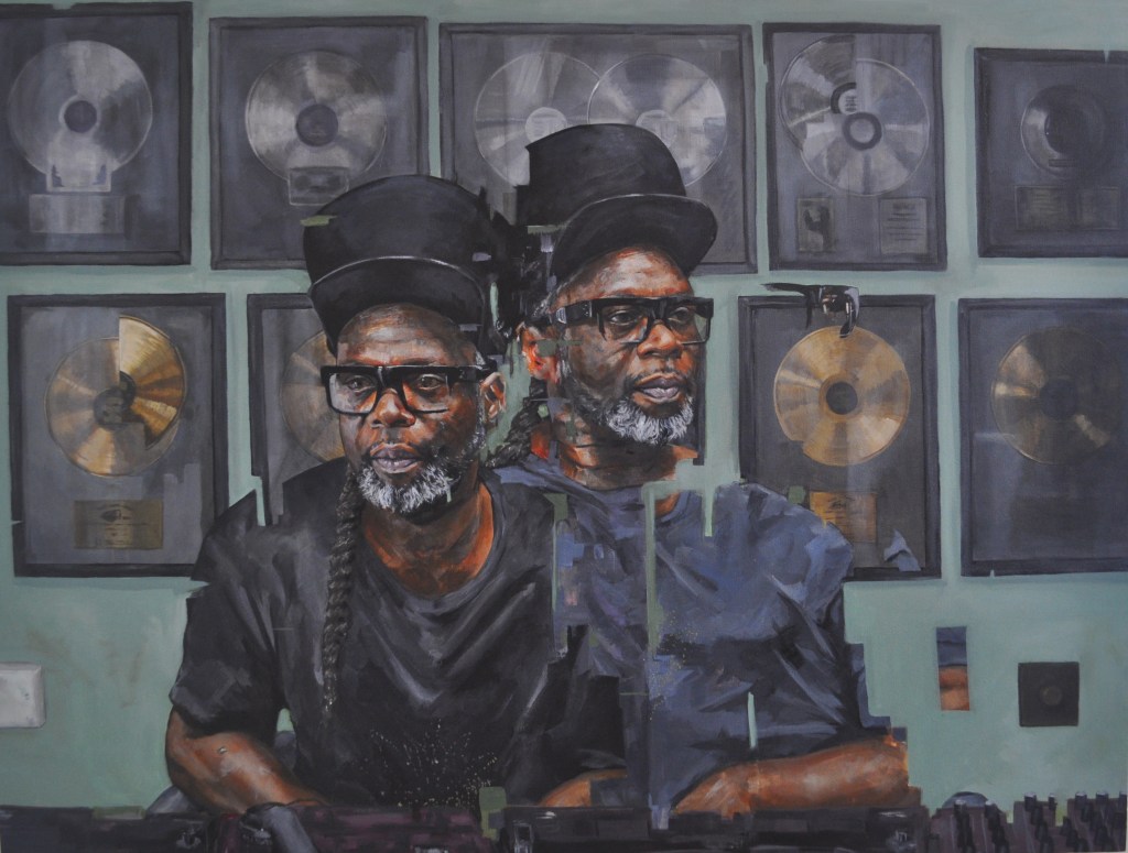 Tom Mead Portrait Artist - Jazzie B Painting
