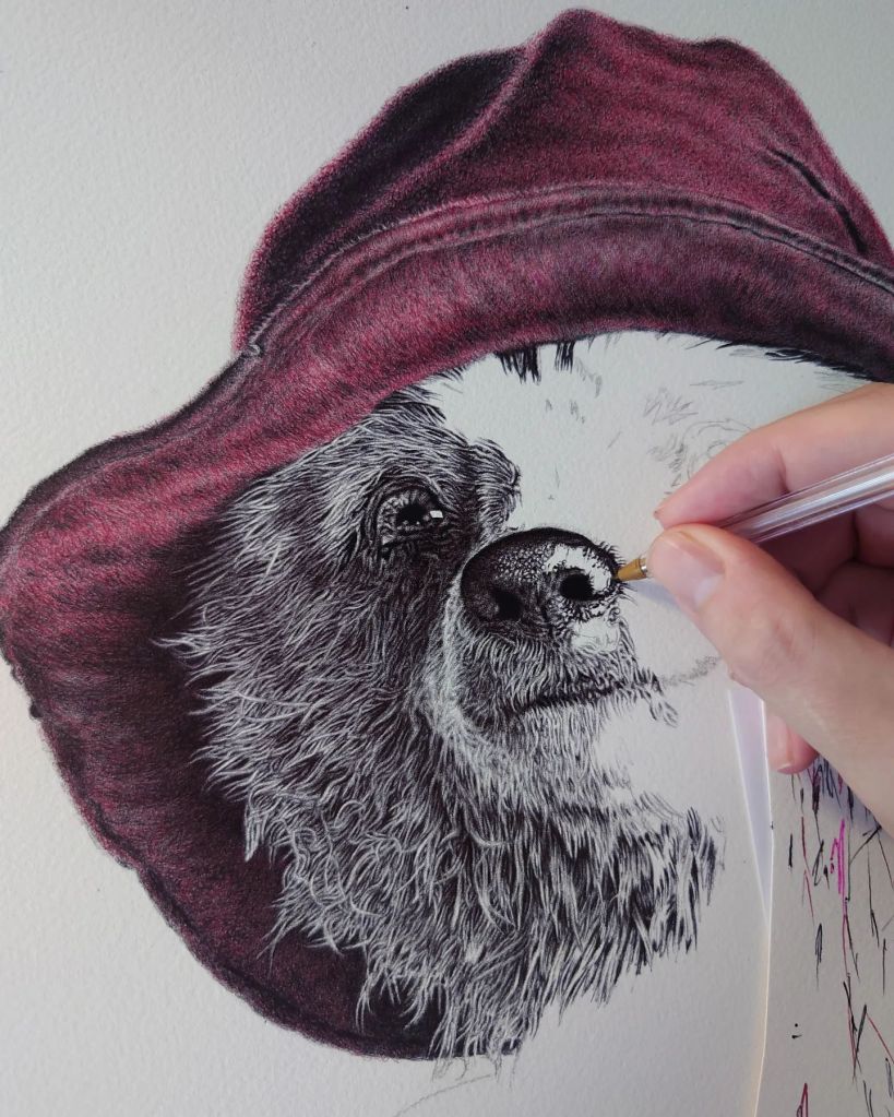 James Mylne - Paddington biro drawing