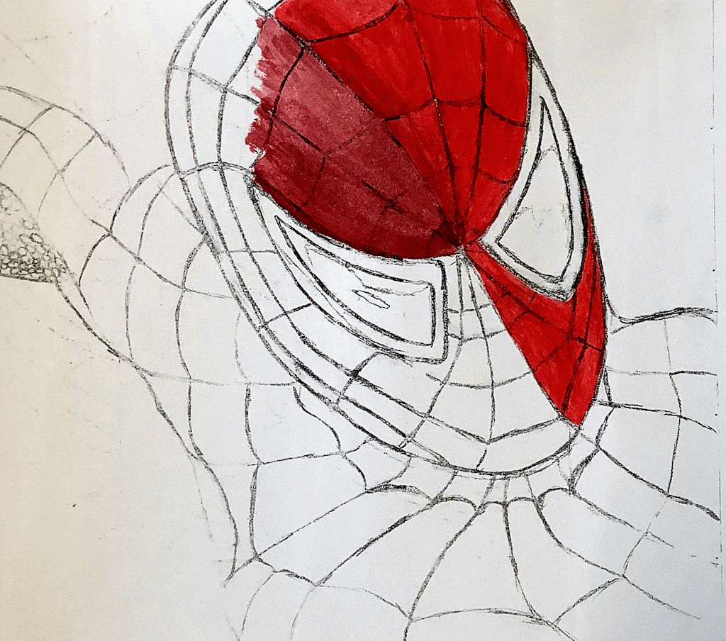 Step by step acrylic painting - GCSE art