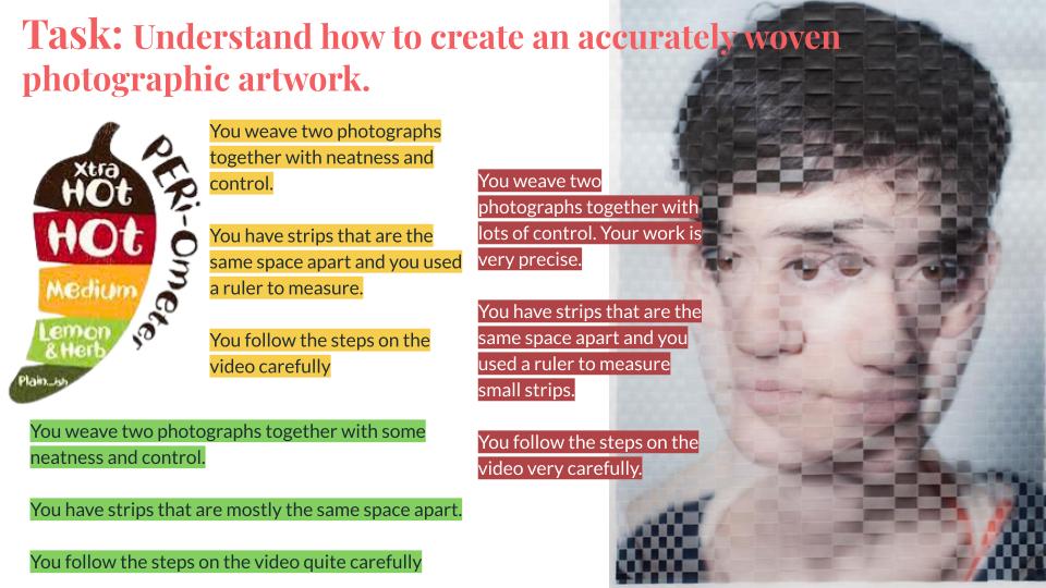Photography weaving project - KS3 free resources