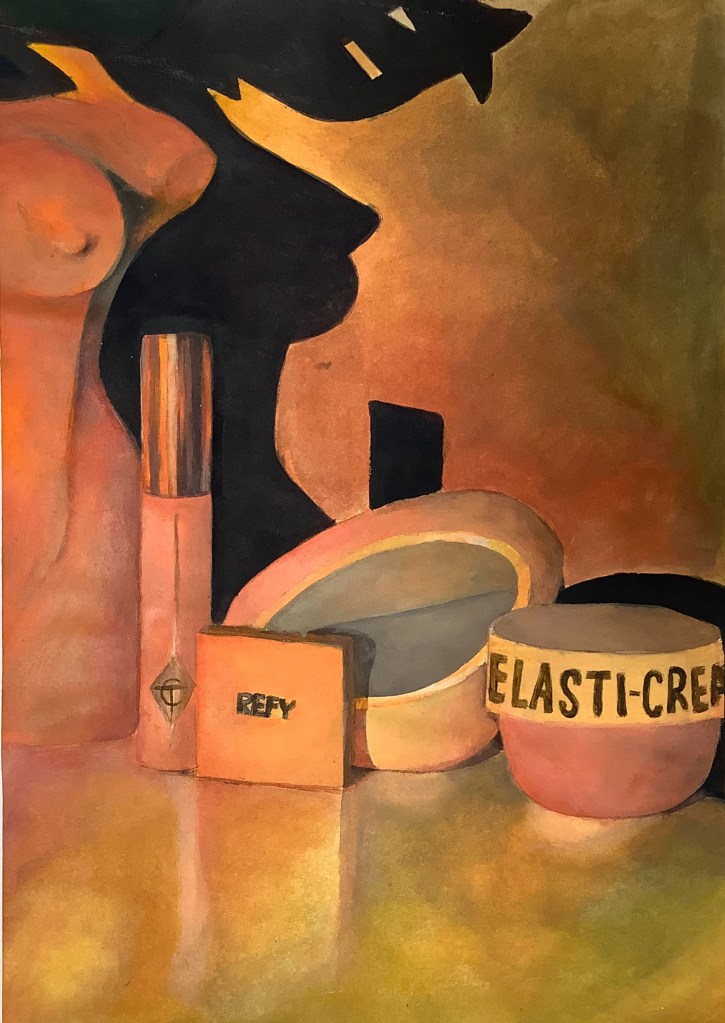 GCSE Art Project - Objects example still life acrylic