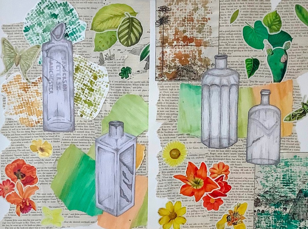 GCSE Art Project - Objects example collage