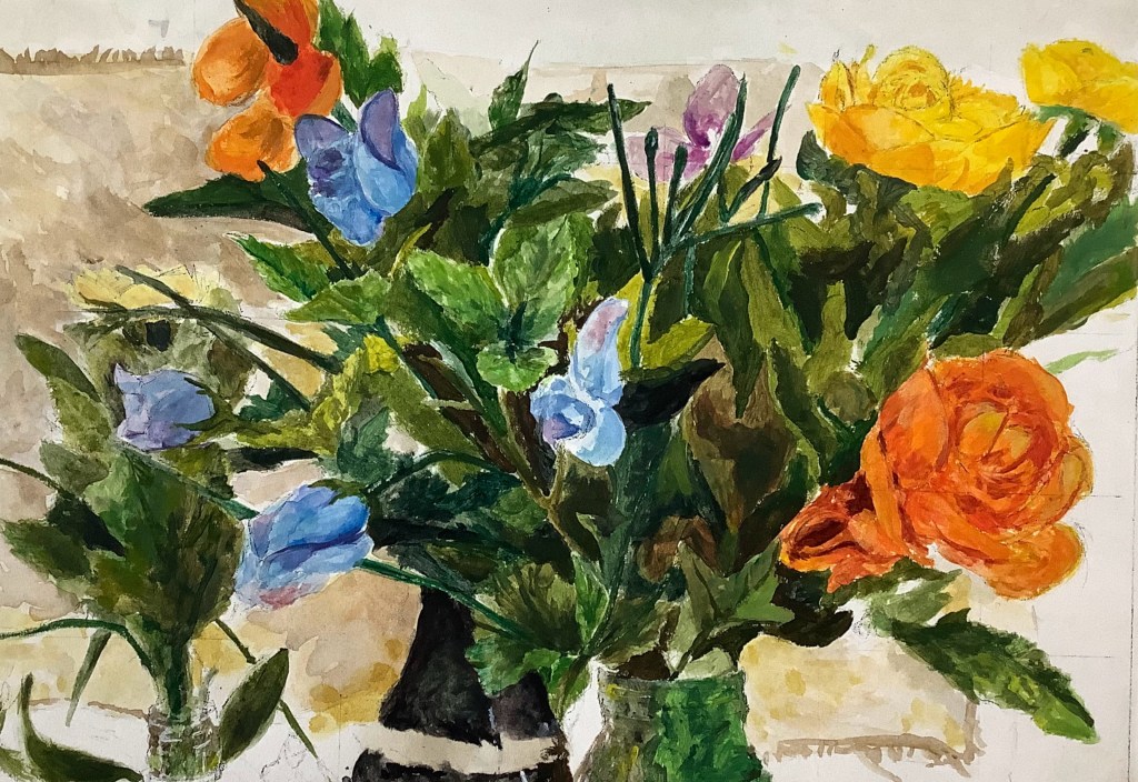 GCSE Art Project - Objects example in acrylic