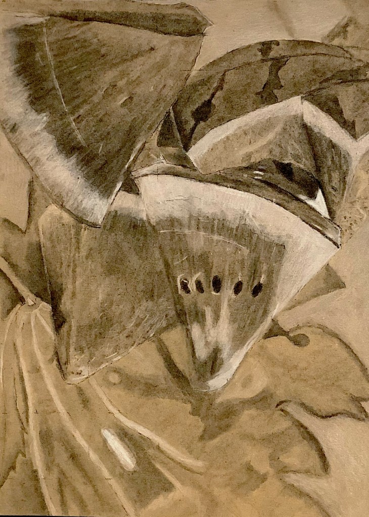 GCSE charcoal still life - art project