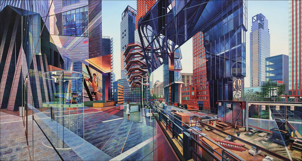Nathan Walsh - Hudson Yard - architecture painting