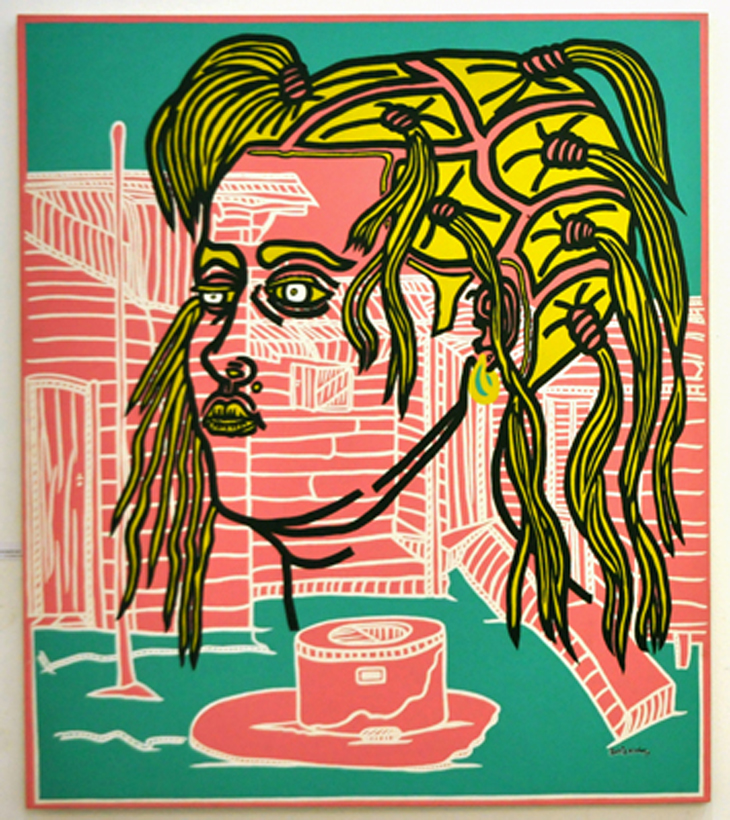 Boris Nzebo Auberge du Boulot Noir portrait artist