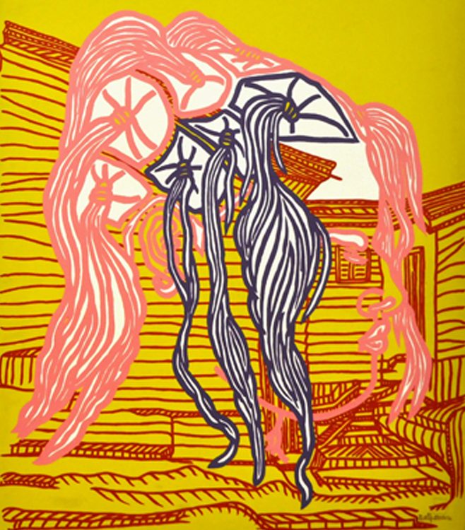 Boris Nzebo portrait artist - Construction Mentale painting