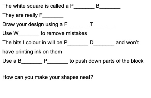 How to create a print block from foam board